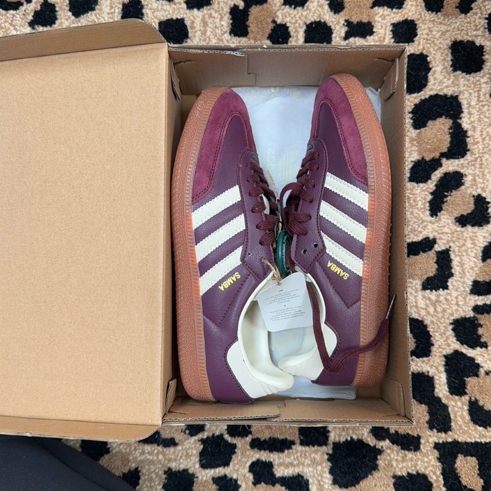 Women’s Maroon Adidas Sambas